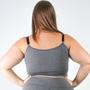 Imagem de Cropped Plus Size Mescla Sem Bojo