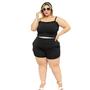 Imagem de CROPPED RETO PLUS SIZE DRAPA PLUS Cropped com Lycra de Alça DA (COR DISPONIVEL NO DIA)