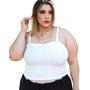 Imagem de CROPPED RETO PLUS SIZE DRAPA PLUS Cropped com Lycra de Alça DA (COR DISPONIVEL NO DIA)