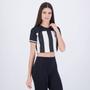 Imagem de Cropped Santos Brisk Feminino Branco e Preto