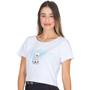 Imagem de Cropped T-Shirt Feminino Com Estampa Urso Manga Curta