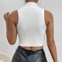 Imagem de Cropped Top Decote Gota Tricot Canelado