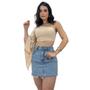 Imagem de Cropped Top Duna Moda Social Verão De Amarrar Mula Longa