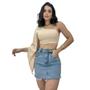 Imagem de Cropped Top Duna Moda Social Verão De Amarrar Mula Longa