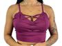 Imagem de Cropped Trançado Feminino Tendência Com Bojo R04
