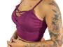 Imagem de Cropped Trançado Feminino Toque Suave Com Bojo Modelagem R04