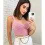 Imagem de Cropped Tricot Modal Escama em Tricot / Blusa Feminina Escama Trico / Blusinha Cropped Trico