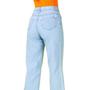 Imagem de Cropped wide leg, jeans 100% algodão, cintura alta