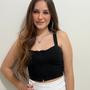 Imagem de Cropped Zíper frontal Com Bojo Regata Crepe Feminino