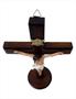 Imagem de Crucifixo com base em Madeira e Resina importada 25 x 16 cm