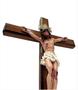 Imagem de Crucifixo com base em Madeira e Resina importada 25 x 16 cm