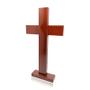 Imagem de Crucifixo com Base Para Evangélicos Sem Imagem Madeira 28cm