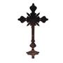Imagem de Crucifixo Cruz de Mesa Elegance Metal Envelhecido Strass 25 Cm