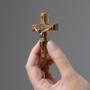 Imagem de Crucifixo Cruz Parede ou Porta Medalha de São Bento Pequeno 7 Cm
