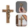 Imagem de Crucifixo Cruz Parede ou Porta Medalha de São Bento Pequeno 7 Cm