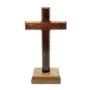 Imagem de Crucifixo Cruz Rústica de Mesa 12 cm - Sem Cristo