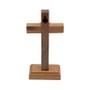 Imagem de Crucifixo Cruz Sem o Cristo De Mesa E Parede Madeira 12 Cm