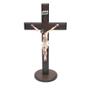 Imagem de Crucifixo De Mesa Madeira Com Cristo Em Resina Base 30 Cm