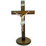 Imagem de Crucifixo De Mesa Resina E Madeira Decor Casa Altar