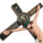 Imagem de Crucifixo  de Parede Borracha Inquebrável Medalha de São Bento 40 Cm