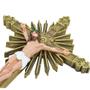 Imagem de Crucifixo Jesus 52Cm barroco com dourado -  Inquebrável de borracha