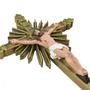 Imagem de Crucifixo Jesus 52Cm barroco com dourado -  Inquebrável de borracha