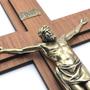 Imagem de Crucifixo MDF com Jesus Cristo em Metal Ouro Velho 36 cm