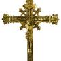 Imagem de Cruz Crucifixo Mesa Altar Todo Em Bronze Jesus Na Cruz 45cm