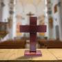 Imagem de Cruz Crucifixo Mesa em Madeira Sem Cristo Sem Imagem 13cm