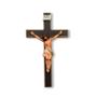 Imagem de Cruz de Madeira MDF de Parede Crucifixo de Pendurar 31cm Grande Tradicional Artesanal para Sala Quarto Rústico Original