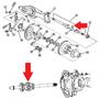 Imagem de Cruzeta junção semieixo diferencial tração dianteira f250 f4000 4x4 05 a 19 dodge ram 05 a 12 (35x73x106-trava interna)