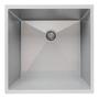 Imagem de Cuba 35x35 Pia De Inox Quadrada Cozinha C/ Válvula