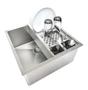 Imagem de Cuba 40x40 De Inox Canal Calha Escorredor