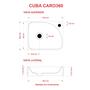 Imagem de Cuba apoio retangular cross ro36
