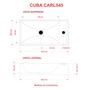 Imagem de Cuba apoio retangular roma rl545