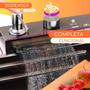 Imagem de Cuba cozinha gourmet aço inox 304 multifuncional com calha