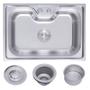 Imagem de Cuba Cozinha Gourmet Aço Inox Luxo Com Valvula 60 X 42 Cm - Levo