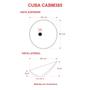 Imagem de Cuba de Apoio Meia Lua Bm38 38,5x38,5cm Lapimat