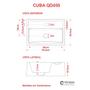 Imagem de Cuba de Apoio Q45 Retangular 44,5X30,5cm Branca