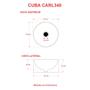 Imagem de Cuba de Apoio Redonda BL34 Matte Fosco