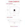 Imagem de Cuba de Apoio Retangular Br37 37,8x28cm Lapimat