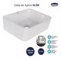 Imagem de Cuba De Apoio Sobrepor Slim Louça Pia Banheiro Lavabo 40x30x13 Branco-Smart Depot