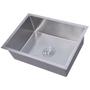 Imagem de Cuba De Cozinha Quadrato Retangular 60x45x20cm Chrome Aço Inox Ls-6045sha - Levo