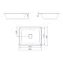 Imagem de Cuba De Embutir Deca Slim 55X45 L.33050.85 Retangular Soft A