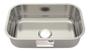 Imagem de Cuba de Embutir Inox 47x30x14 Aço 304 com Válvula Sifão e Silicone PU