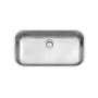 Imagem de Cuba De Inox Lavínia 56x34cm 4.1/2' Com Válvula 94024/102 Acetinada Tramontina com Sifão Universal Com Copo