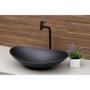 Imagem de Cuba De Vidro Para Banheiro E Lavabo Fosco Matte Oval 47,5cm PRETO MATTE 