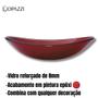 Imagem de Cuba de vidro para banheiro e lavabo oval canoa 47,5cm - cores brilhantes