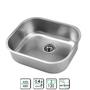 Imagem de Cuba Franke Docol Riva 40x34cm Inox S/ Polimento S/ Valv