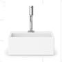 Imagem de Cuba incepa apoio loft com mesa q1 branco 41x41 kit com torneira bb new e acessorios